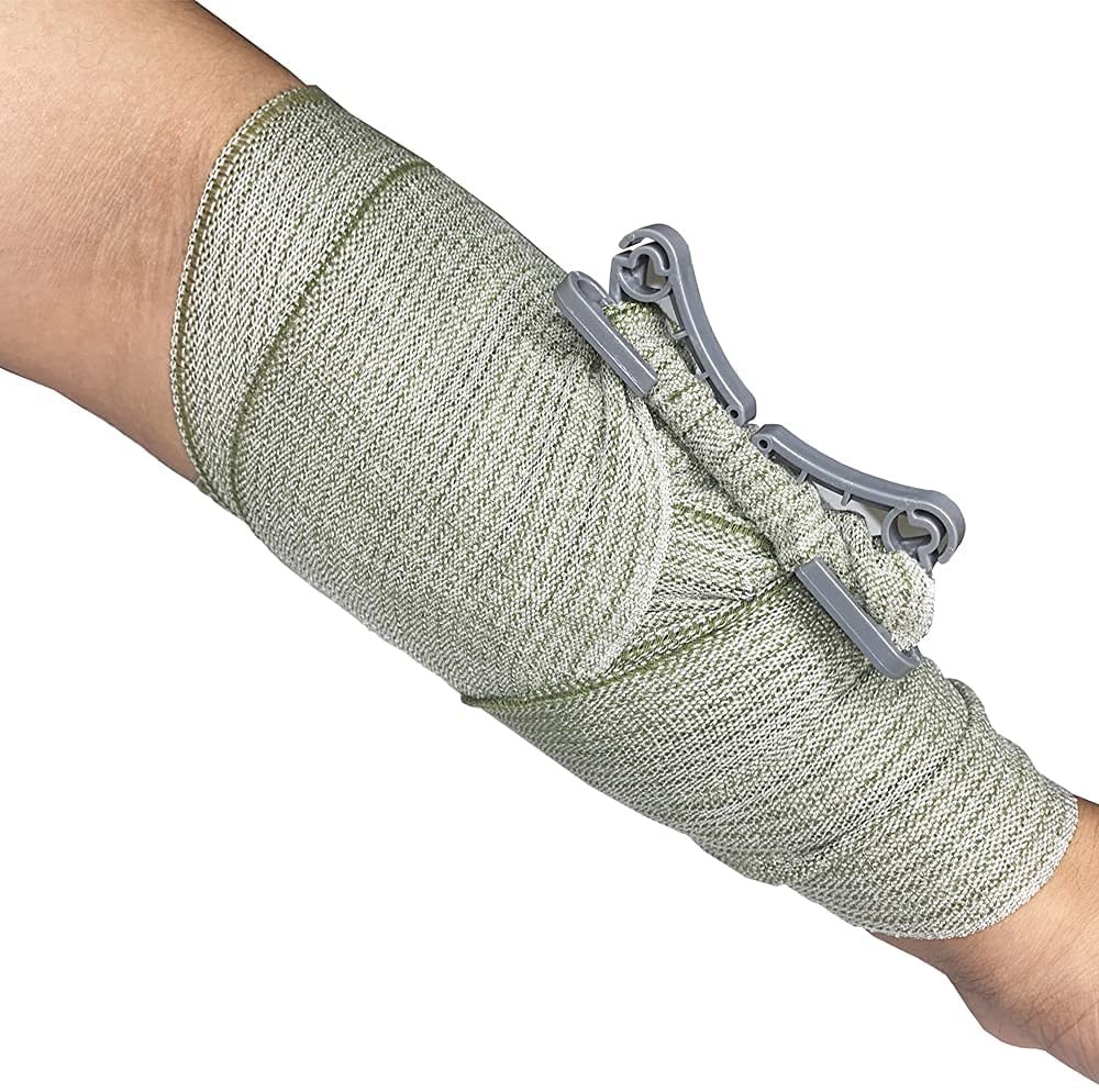 Pressure bandage helps to control blood loss. 