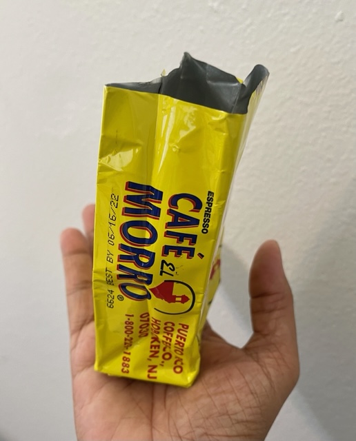 empty mylar coffee bag to heat up quick meals