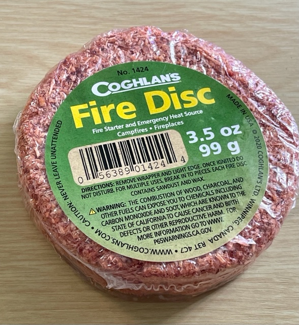 coughlan's cedar fire disc to start fires