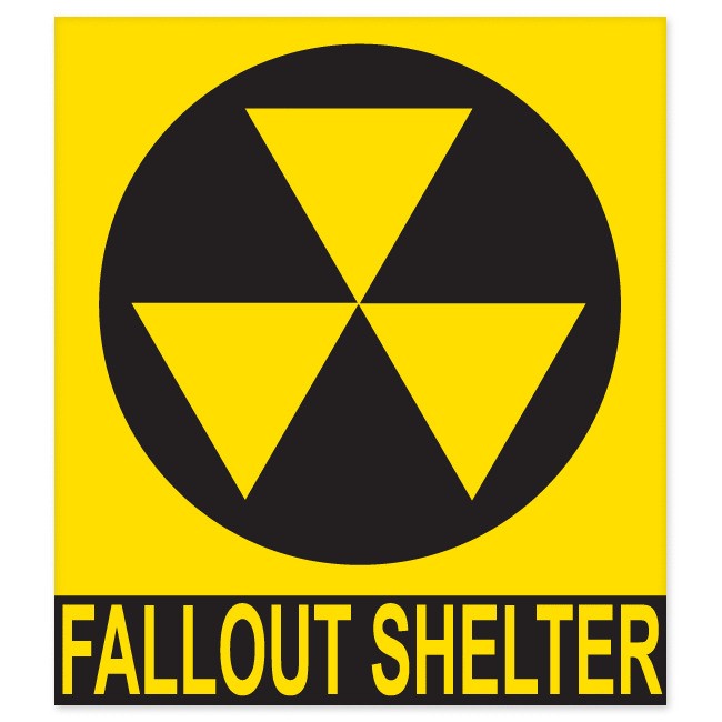 Universal sign for Emergency Fall Out Shelter