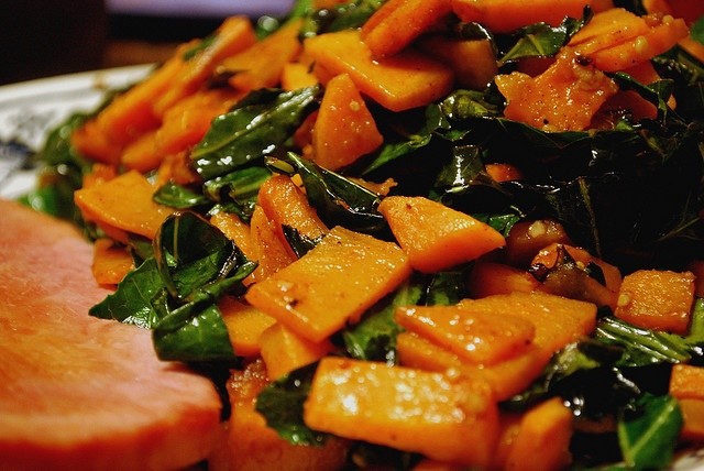 sweet potatoes and its greens are both edible and very nutritious