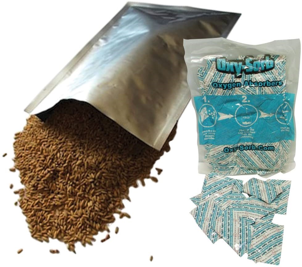 For long term food storage, use Mylar bags with oxygen absorbers. Your backup for food shortgages.