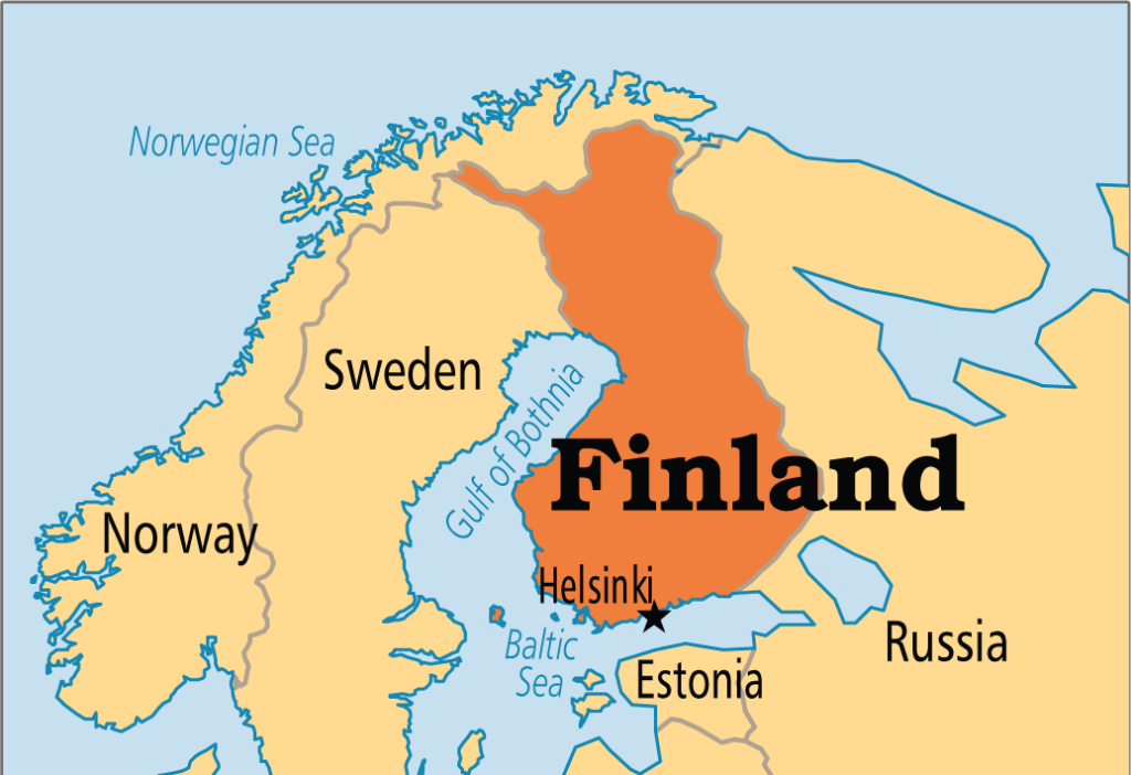 Map of Finland, preparing their citizens