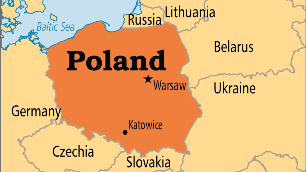 Map of Poland, preparing their citizens