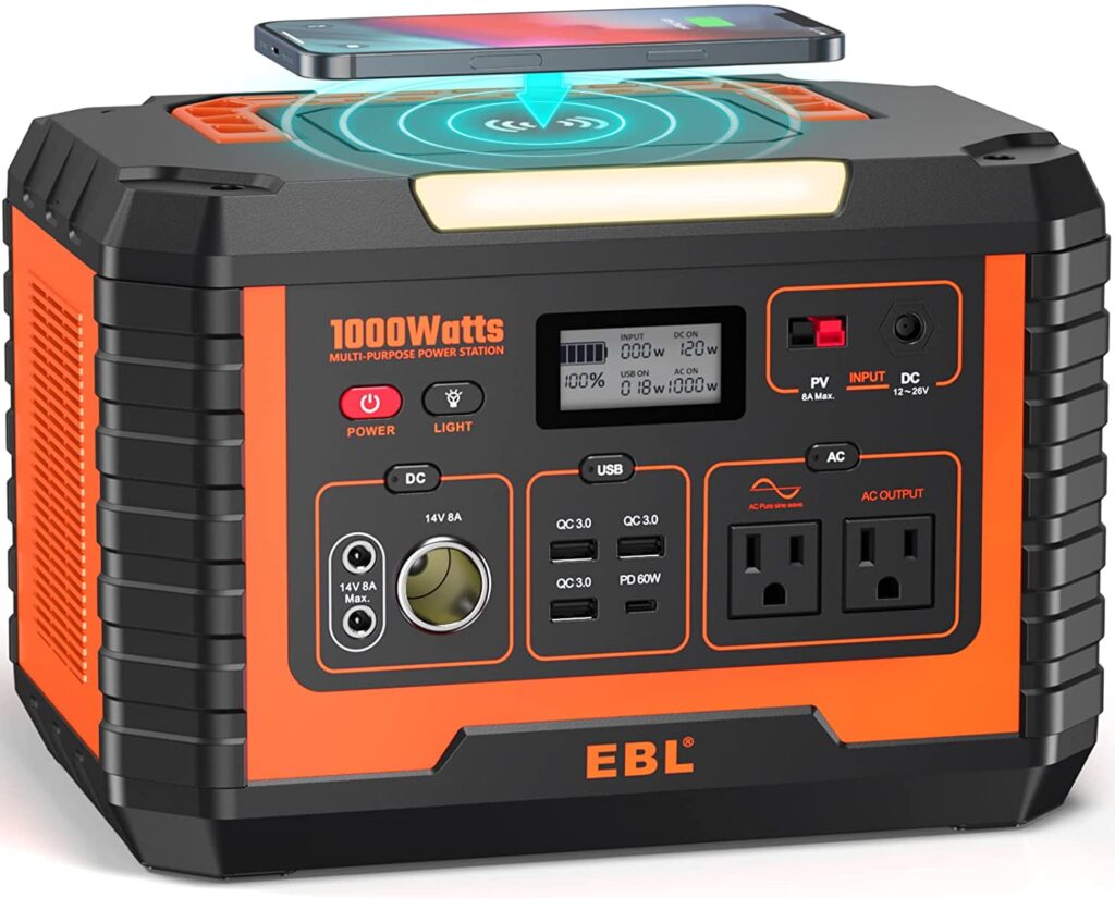 Image of the EBL 1000W Power Station
